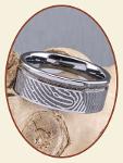 JB Memorials Tungsten Carbide Brede Vingerafdruk As Ring